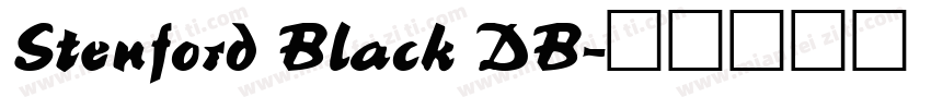Stenford Black DB字体转换
